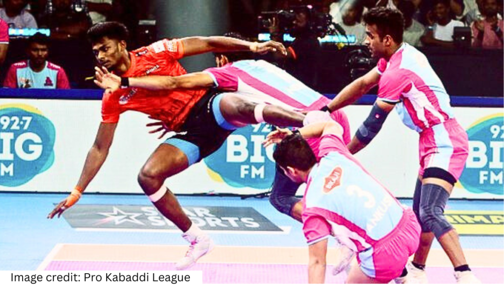 Pro Kabaddi League season 11: जयपुर पिंक पैंथर्स ने यूपी योद्धाओं को 33-30 से हराया, नीरज नरवाल का शानदार प्रदर्शन Pro Kabaddi League season 11: जयपुर पिंक पैंथर्स ने यूपी योद्धाओं को 33-30 से हराया, नीरज नरवाल का शानदार प्रदर्शन