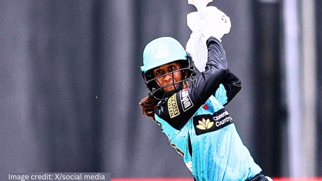 WBBL 2024: जेमिमा रोड्रिग्स के शानदार प्रदर्शन से ब्रिसबेन हीट ने 8 रनों से दर्ज की रोमांचक जीत image credit: X/social media WBBL 2024: जेमिमा रोड्रिग्स के शानदार प्रदर्शन से ब्रिसबेन हीट ने 8 रनों से दर्ज की रोमांचक जीत image credit: X/social media