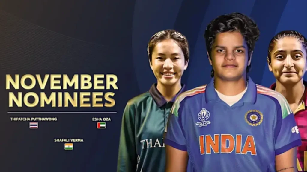 ICC Womens Player of the Month. Image credit: icc